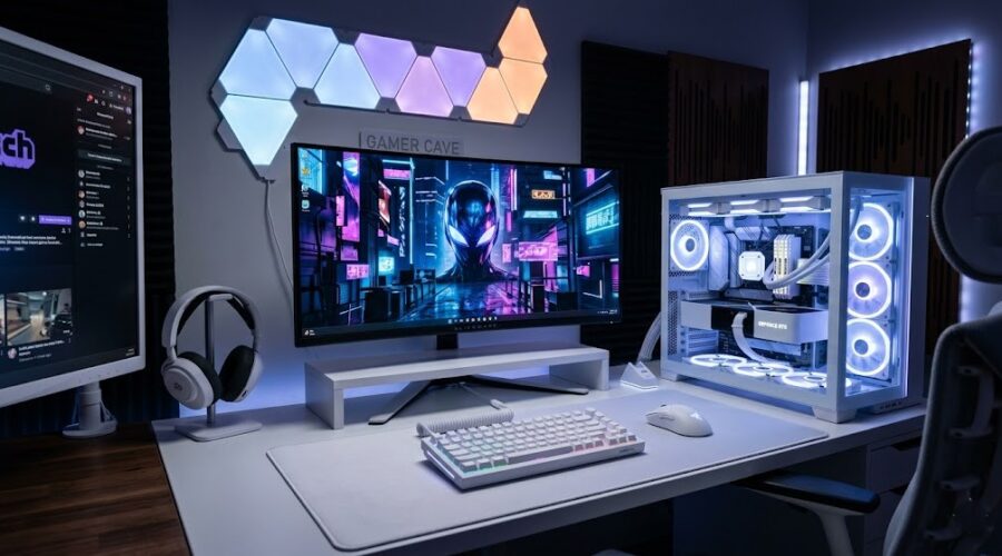White gaming PC