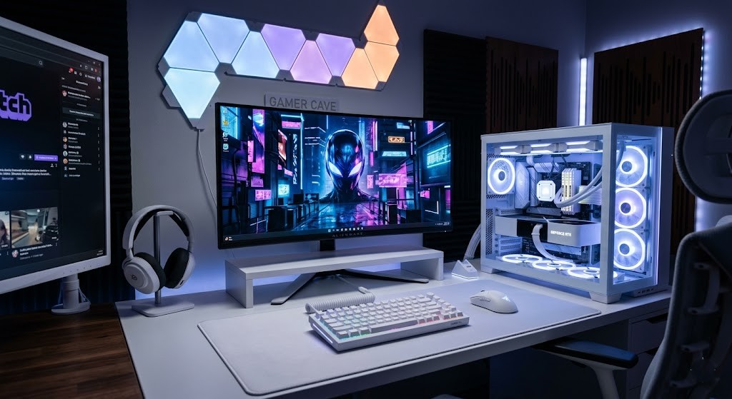 White gaming PC