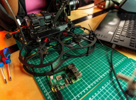 DIY drone kit build with FPV drone parts and soldering tools